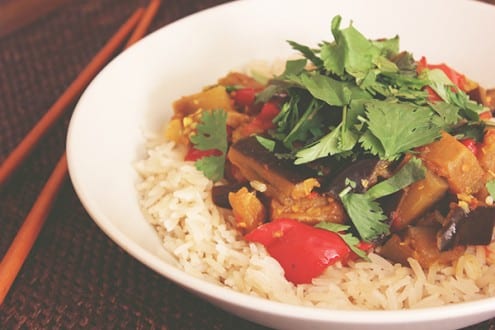 Vietnamese Braised Eggplant and Mixed Vegetables