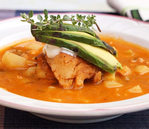 Cajun Tilapia Soup with Polenta