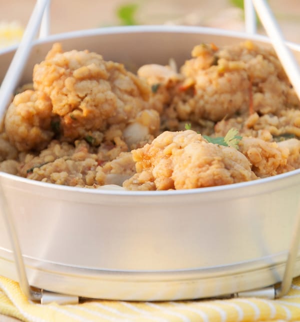 Curried Mung Bean with Cauliflower