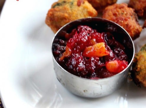 Spiced Cranberry and Apricot Chutney