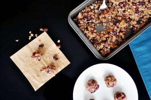 Fresh Cherry Granola Balls