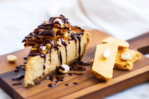 Chocolate Peanut Butter Honey Comb Pie