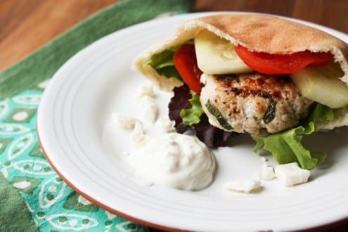 Ground Turkey Greek Burger