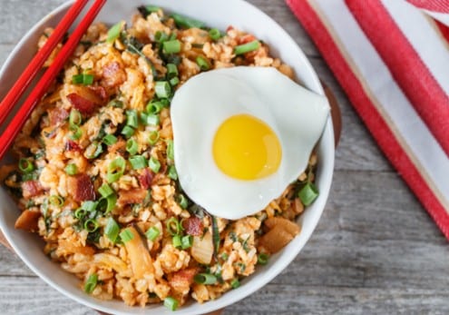 Kimchi and Bacon Fried Rice