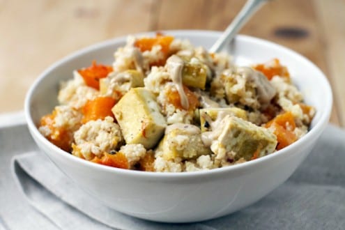 Roasted Millet with Butternut Squash and Tofu