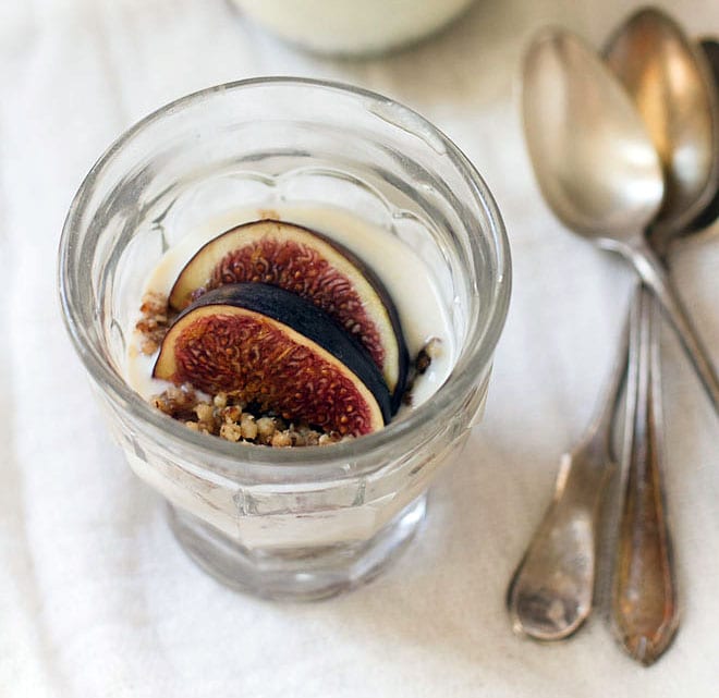 Fig, Yoghurt and Vanilla Crumble Parfait