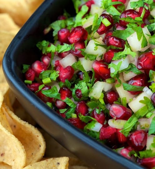 Pear, Pomegranate and Onion Salsa