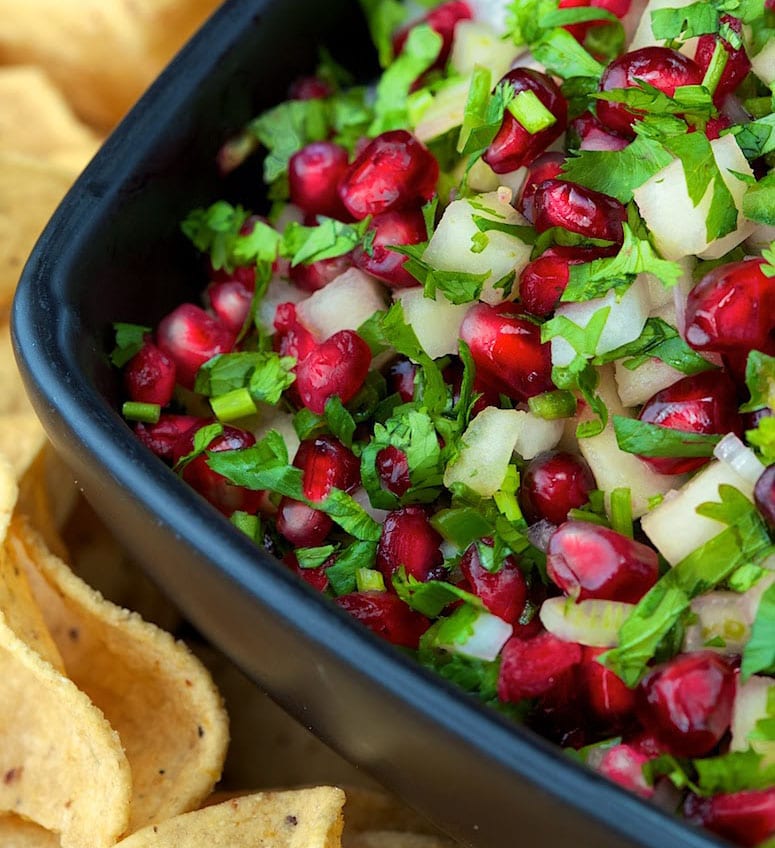 Pear, Pomegranate and Onion Salsa