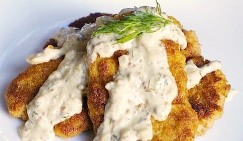 Pork Tenderloin Schnitzel with Altbier Mustard Sauce