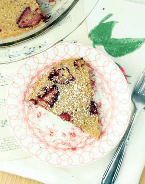 Healthy Strawberry Clafoutis