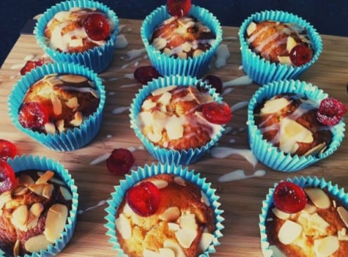 White Chocolate Chip and Almond Muffins