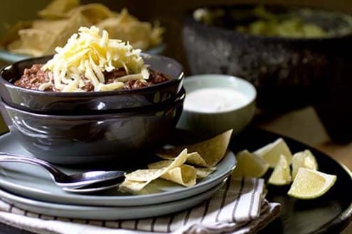 Slow-Cooker Beef and Three-Bean Chili