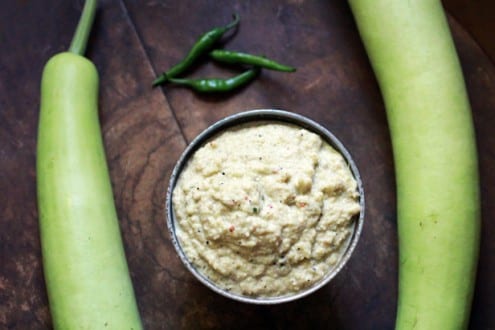 Spicy Bottle Gourd Coconut Chutney -