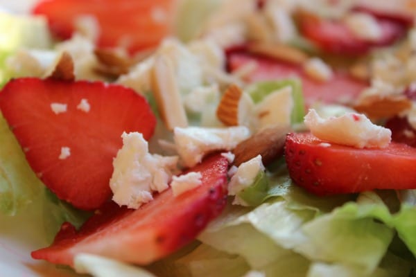 Strawberry Salad with Feta Cheese