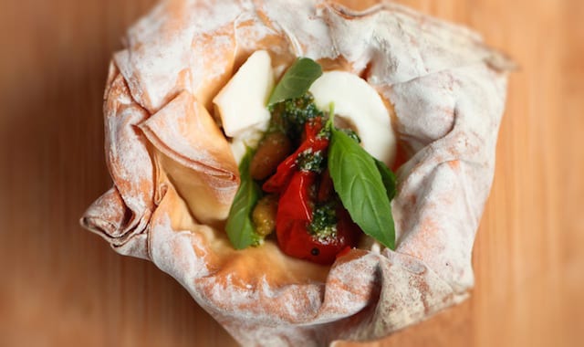 Caprese Pesto Phyllo Cups Recipe