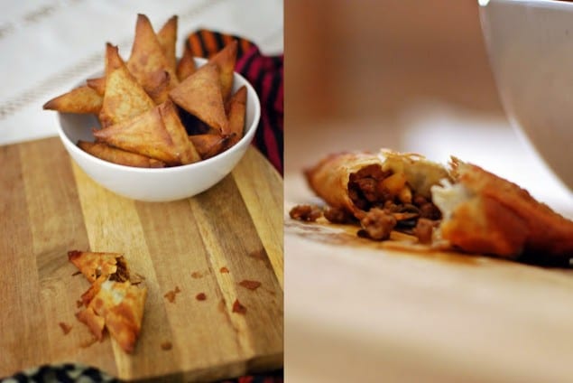 Beef & Pine Nut Samosa Recipe