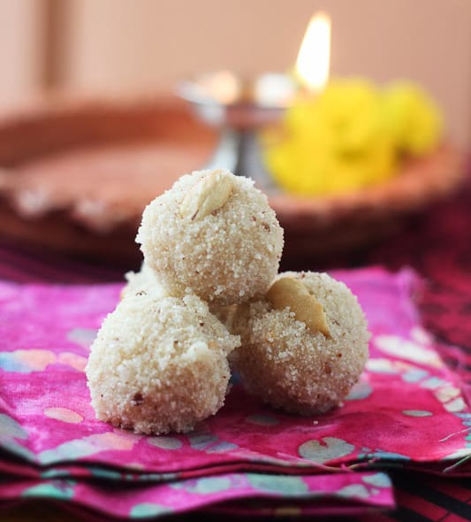 Simple Indian Coconut & Raisin Laddu recipe