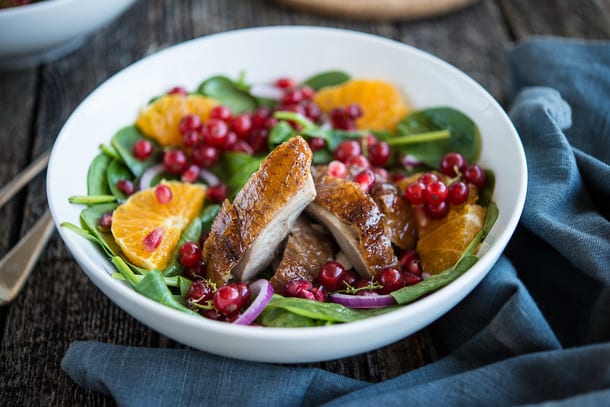 Duck, Orange and Pomegranate Salad recipe