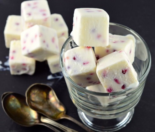 Frozen Greek Yogurt Pomegranate Bites Recipe