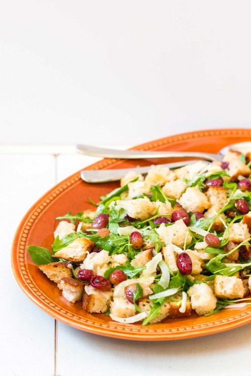 Roasted Grape Panzanella Salad Recipe