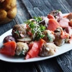 Grilled Salmon Potato Salad recipe
