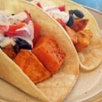 Chipotle Sweet Potato Tacos with Lime Cream Recipe
