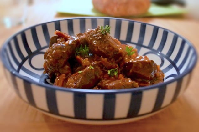 Venison Stew with Chorizo