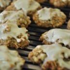 Oat Pecan Cookies with Whiskey Frosting recipe