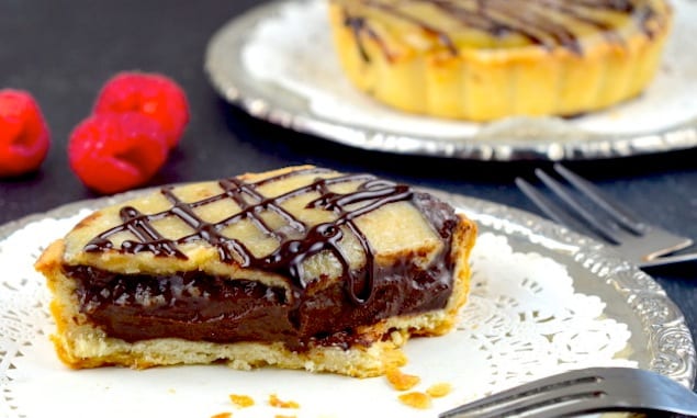 vegan chocolate salted caramel tarts