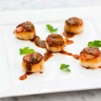 miso blood orange scallops recipe