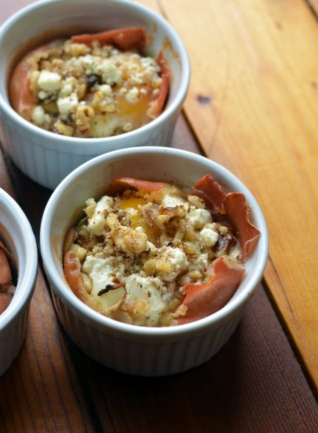 Romantic Prosciutto di Parma Goats Cheese Egg Cups