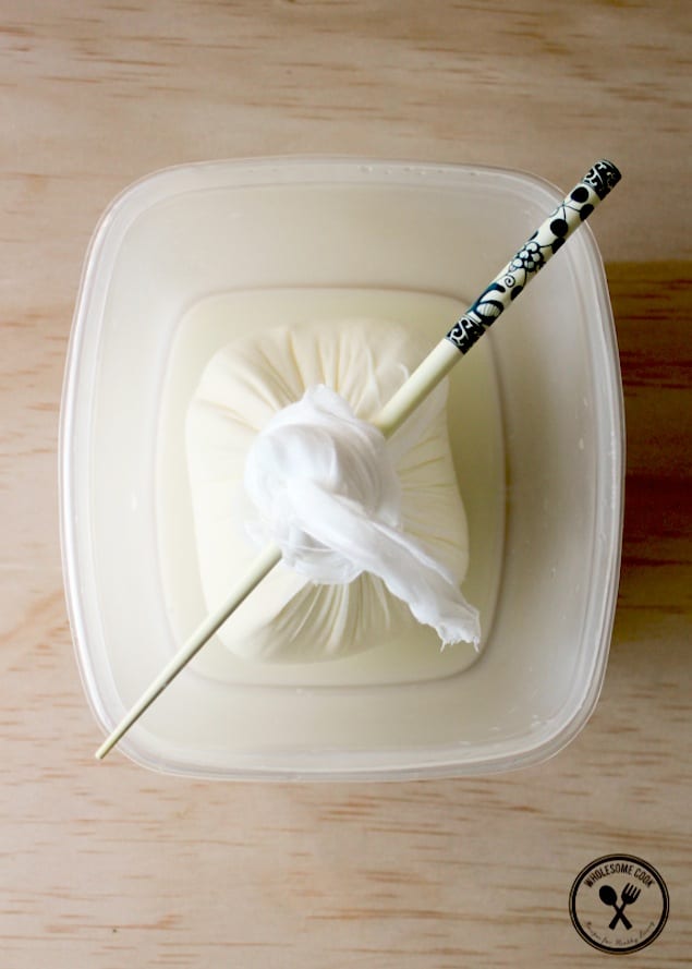 strained yogurt cream cheese recipe