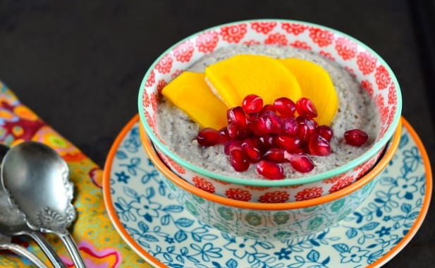 Almond "Yogurt" with Persimmons and Chia