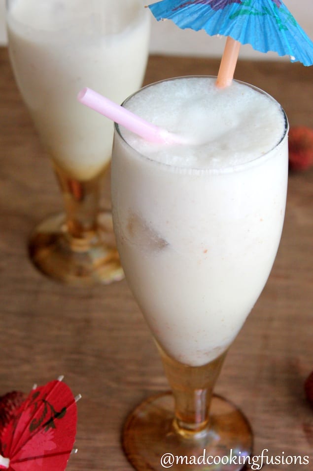 lychee milkshake recipe