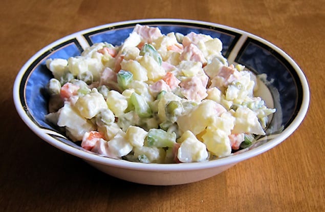 russian Olivier salad potato