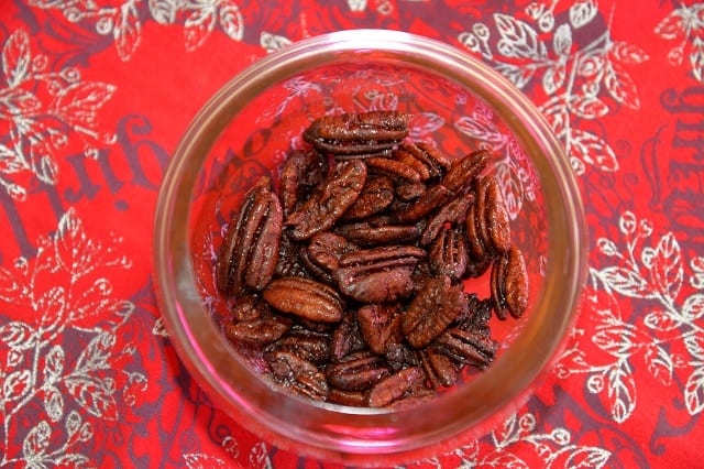  These sweet and  salty pecans are a favorite cocktail snack at Measure Lounge, Langham Place on Fifth Ave, NYC. ( image credit: Kurt Winner)