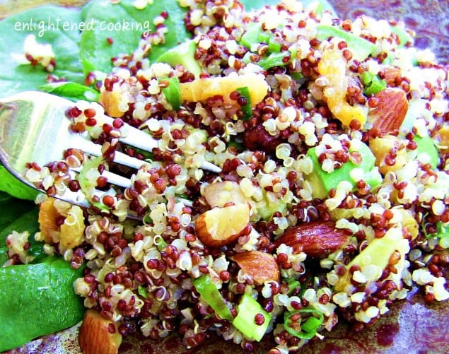 red quinoa salad
