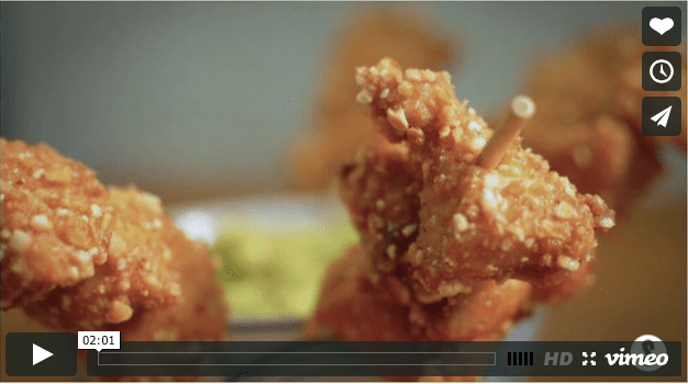 Corn Fried Chicken with Guacamole