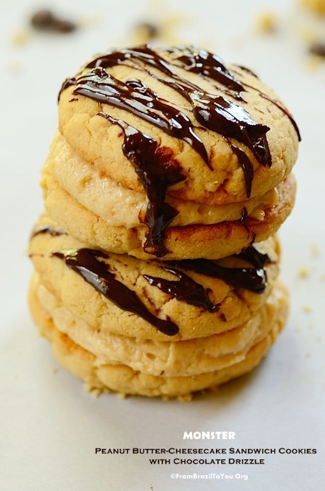 Monster-Peanut-Butter-Cheesecake-Sandwich-Cookies-with-Chocolate-Drizzle2
