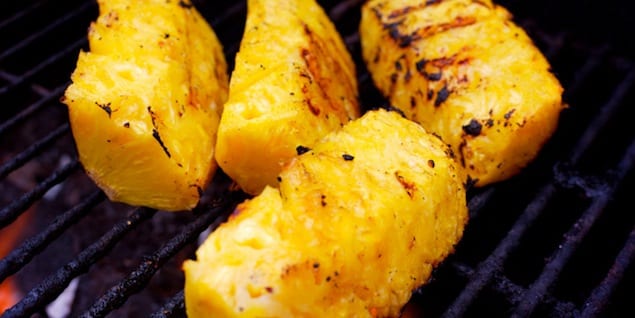 grill scenes - grilled pineapple
