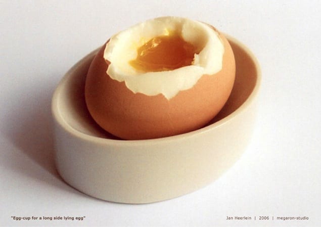 Egg Cup Soft Boiled Egg Server  Green 