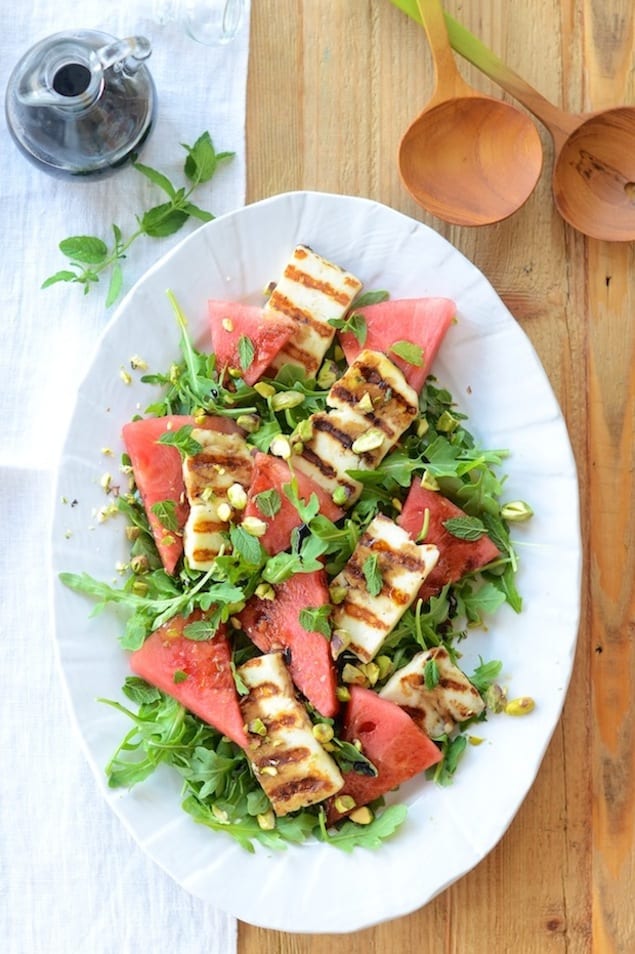 Watermelon-salad-with-Grilled-Haloumi