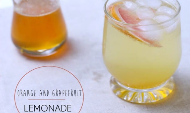 orange and grapefruit lemonade