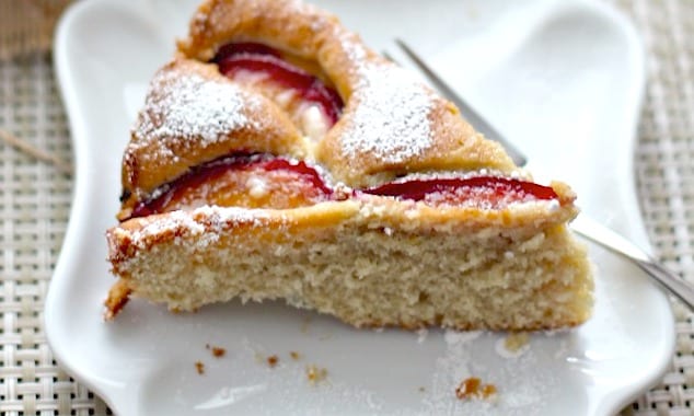 Brown Sugar Plum Cake with Sour Cream