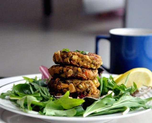 Eggplant-Lentil-Fritters