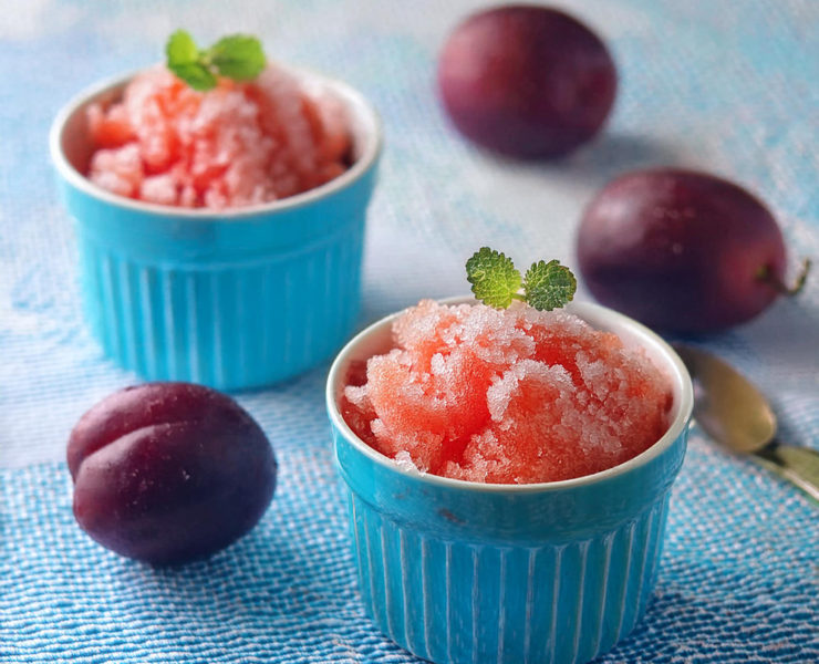 Refreshing Plum Granita Recipe