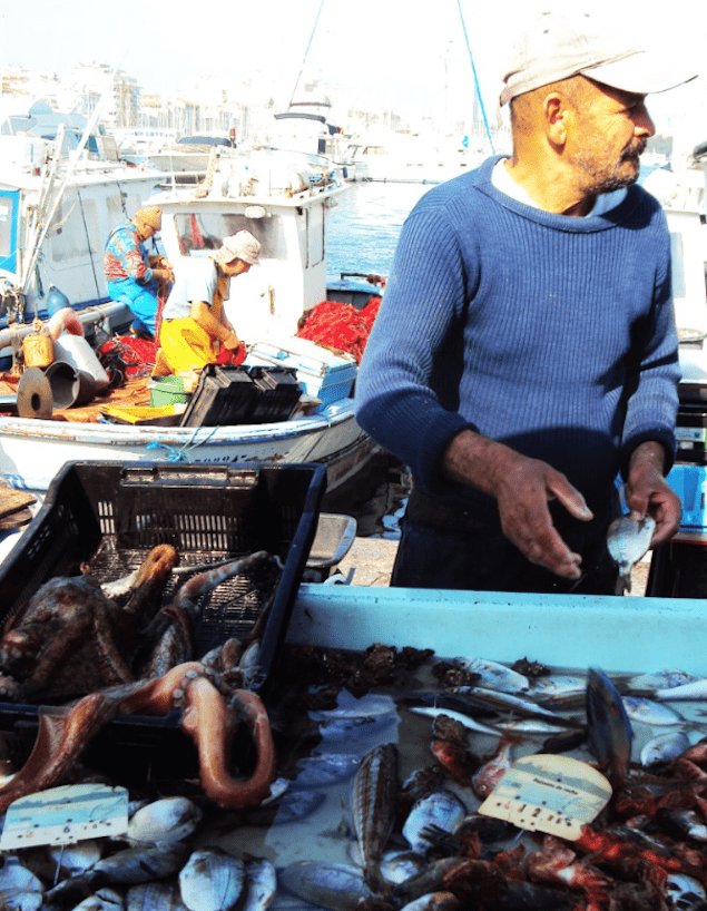 Get Your Fish On The Bustling French Market of Marseille