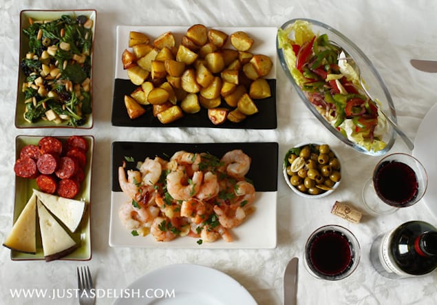 Tapas party: Sangria and Papas Bravas