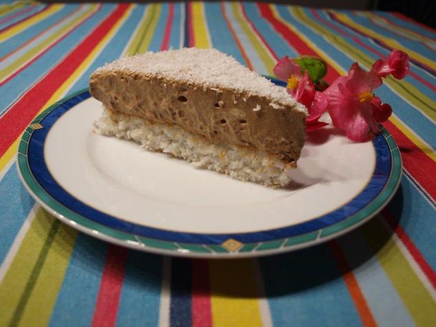 chocolate coconut mousse cake