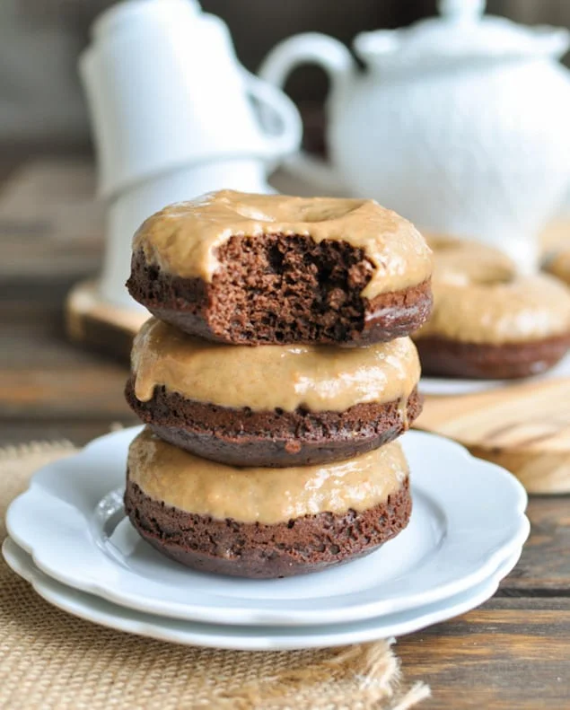 Chocolate-Donut-with-Peanut-Butter-Glaze-4